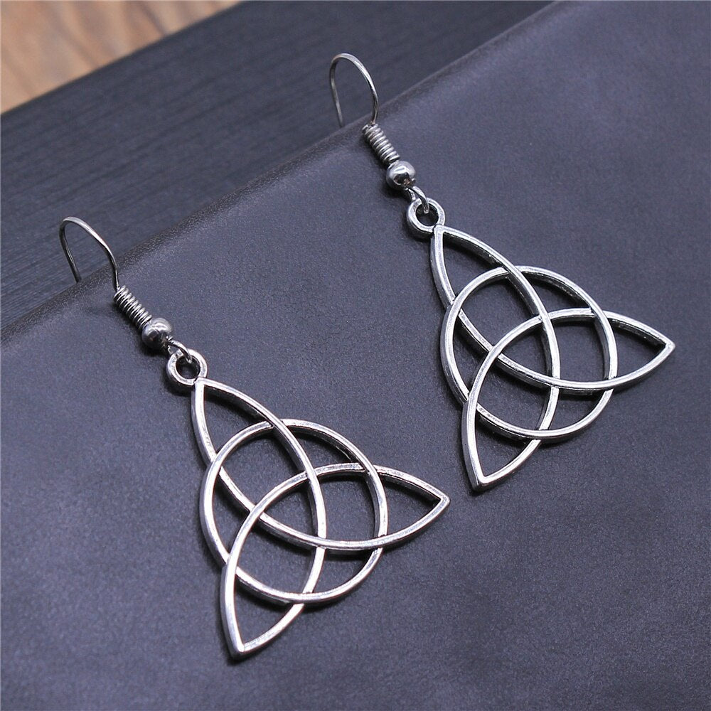 Vintage Triquetra Earrings