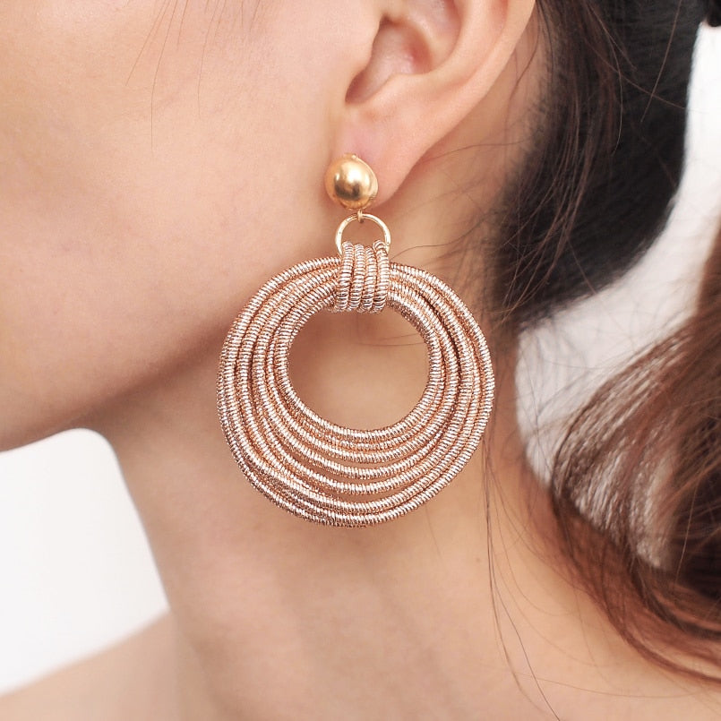 Spring Bangle Hoops Earrings