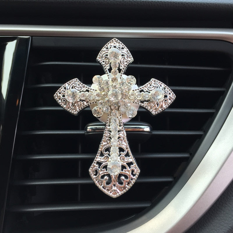 Diamond Cross Car Air Freshener