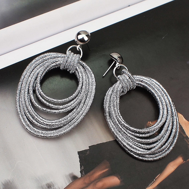 Spring Bangle Hoops Earrings