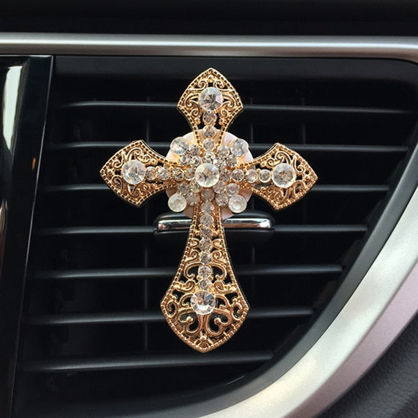 Diamond Cross Car Air Freshener