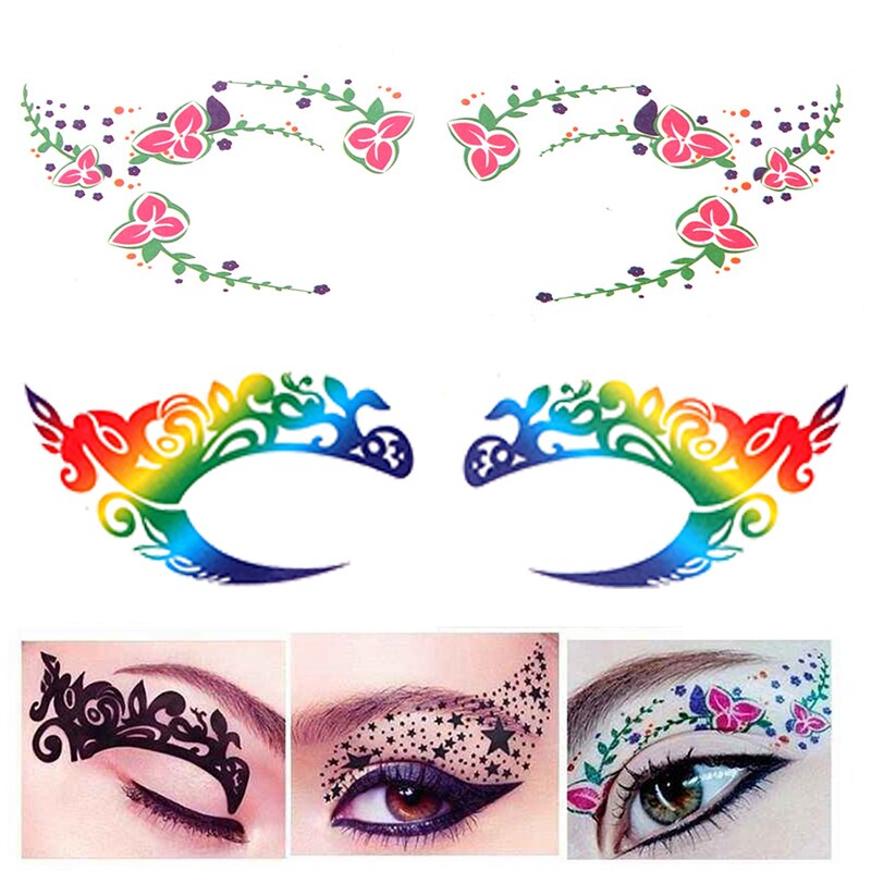 Disposable Temporary Eye Tattoo Stickers