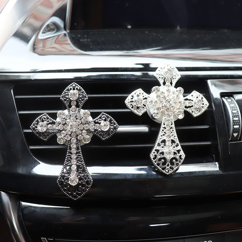 Diamond Cross Car Air Freshener