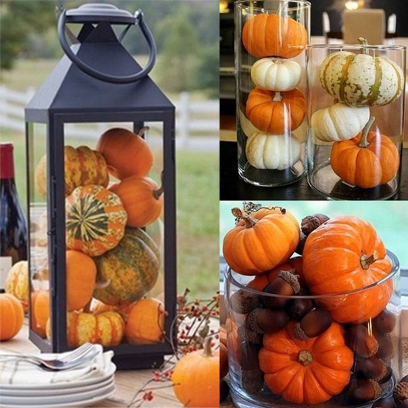 25Pcs Mini Artificial Pumpkin