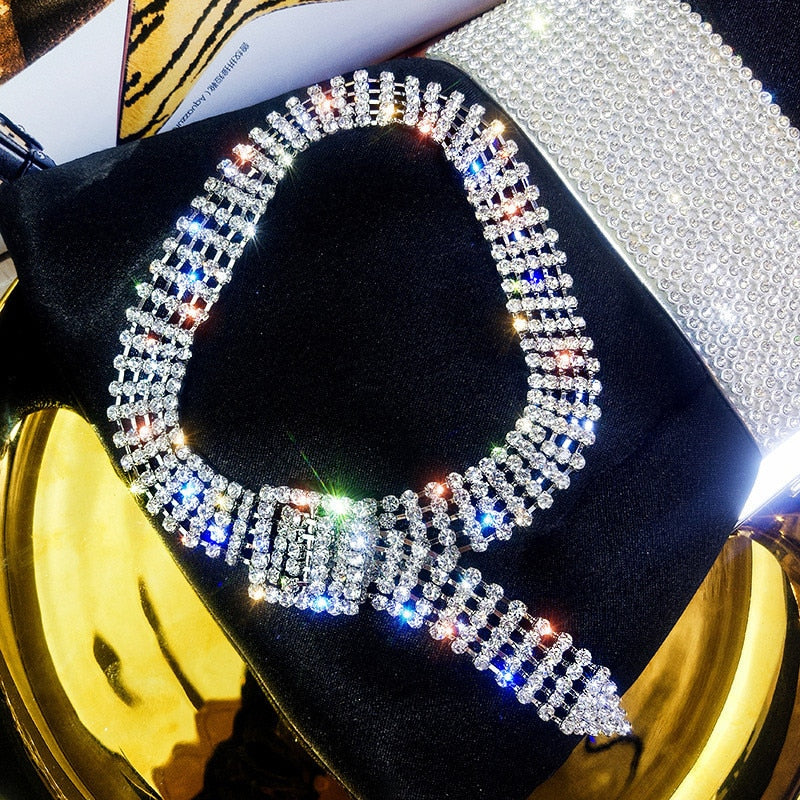 Full Rhinestone Choker Necklace’s