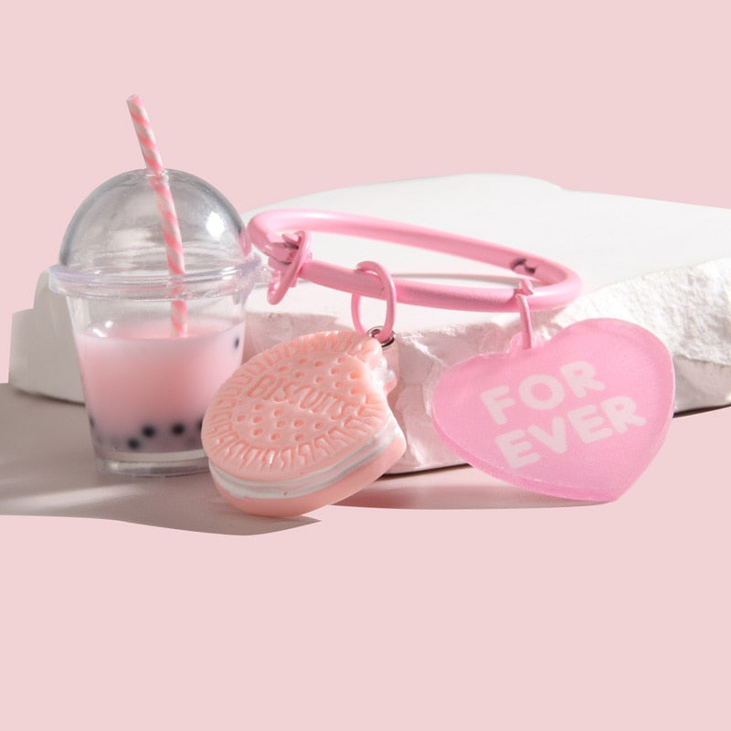 Cute Ice-cream/Bobba tea Keychains