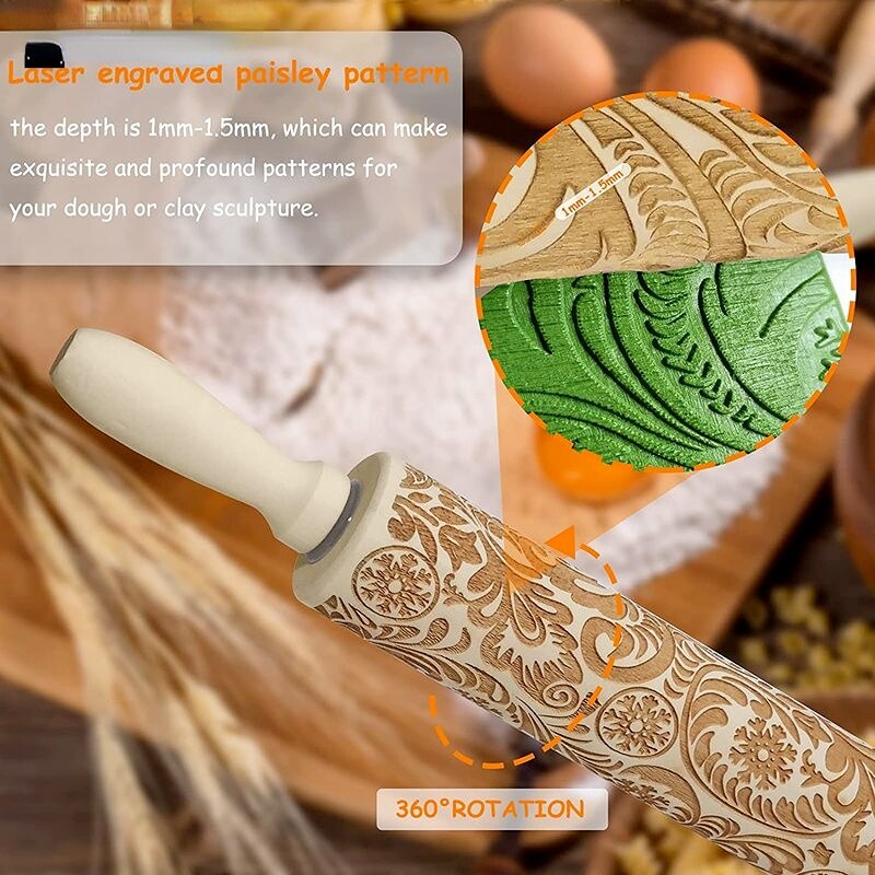 Holiday Rolling Pins r 35*5cm