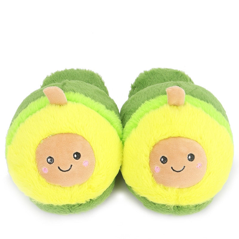 Cute Cartoon Avocado Slippers