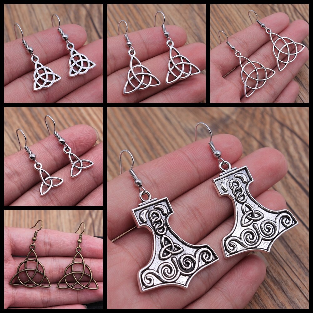 Vintage Triquetra Earrings