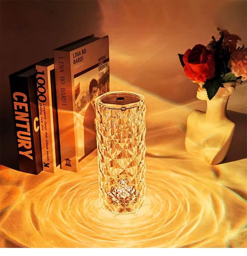 Crystal Multi Color LED Table Lamp