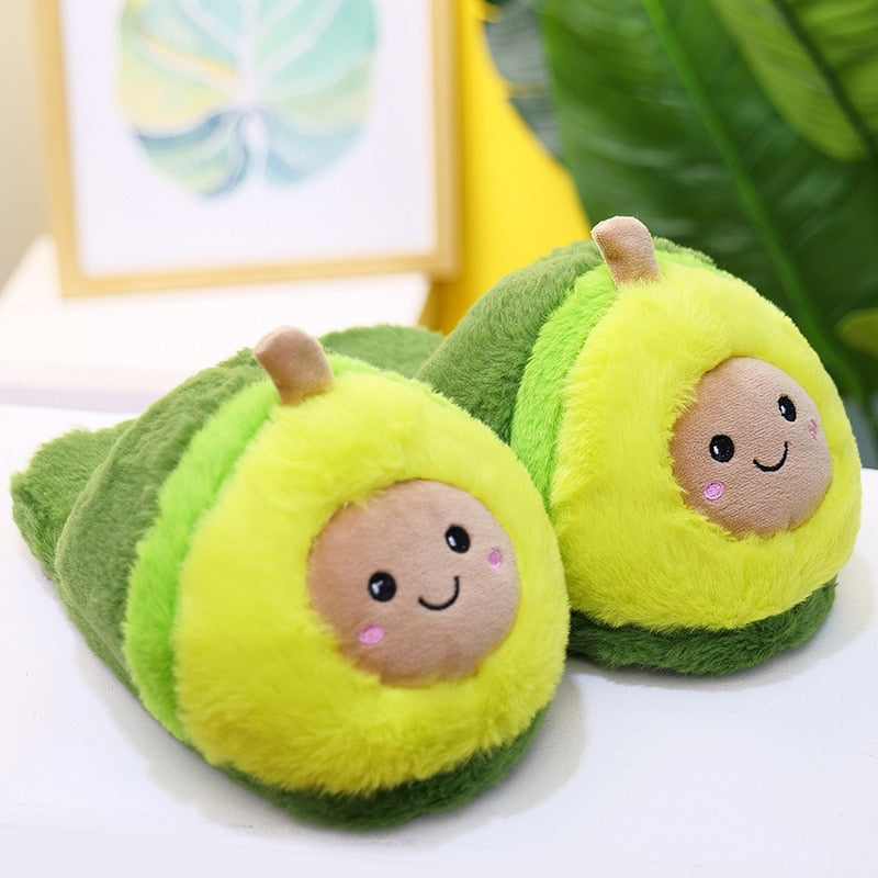 Cute Cartoon Avocado Slippers