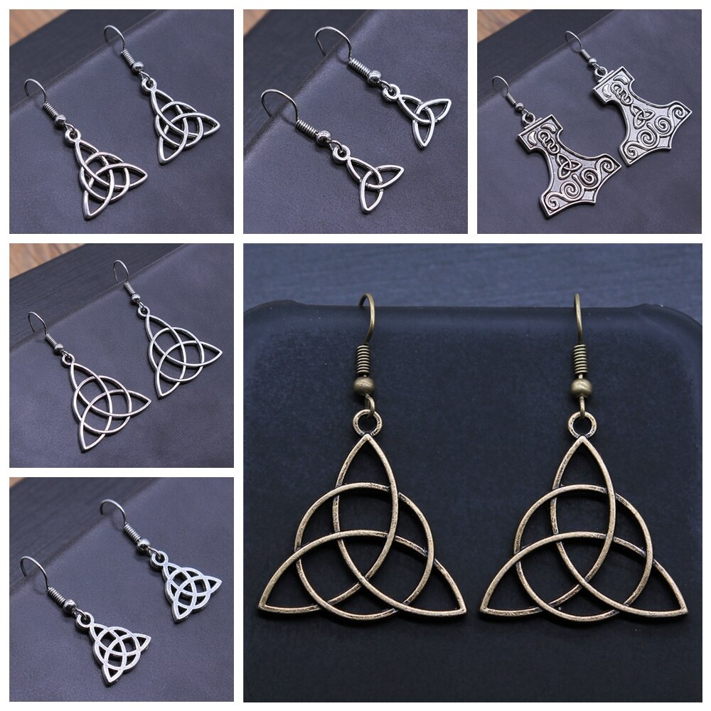 Vintage Triquetra Earrings