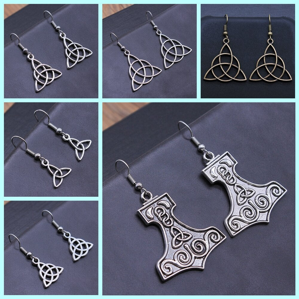 Vintage Triquetra Earrings