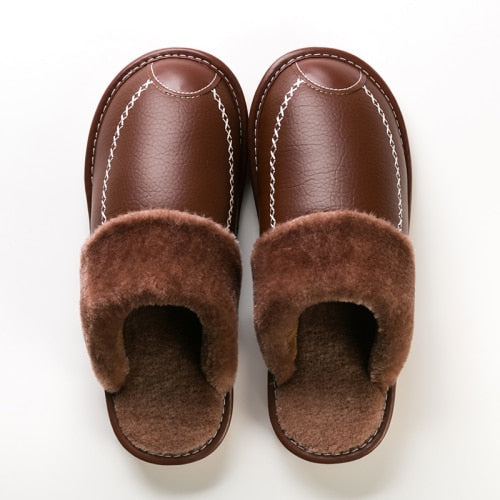 Men Leather Slippers