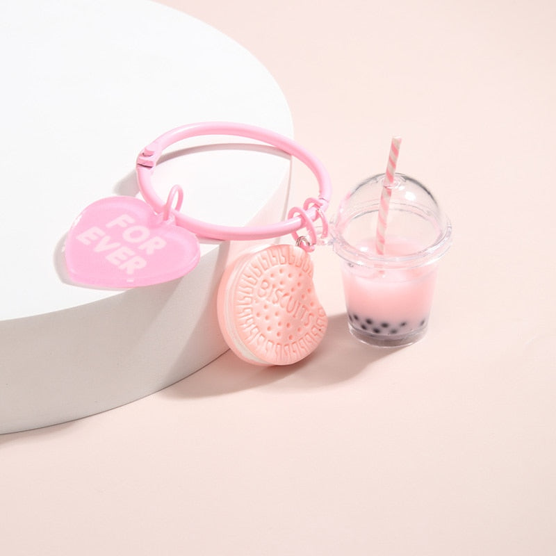 Cute Ice-cream/Bobba tea Keychains