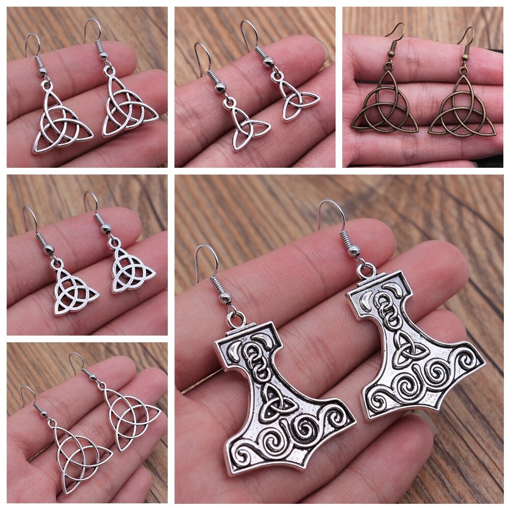 Vintage Triquetra Earrings