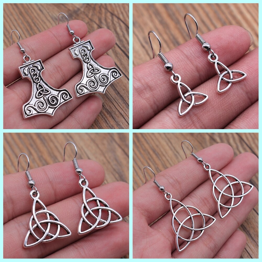 Vintage Triquetra Earrings