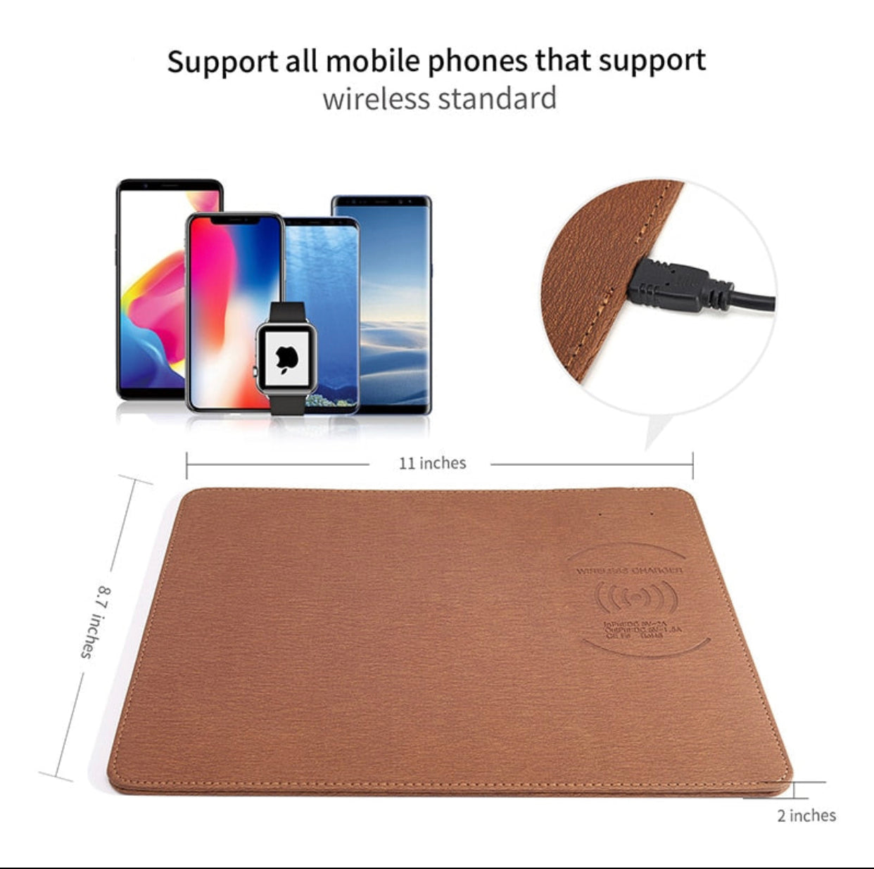 Wireless Mouse pad Charger