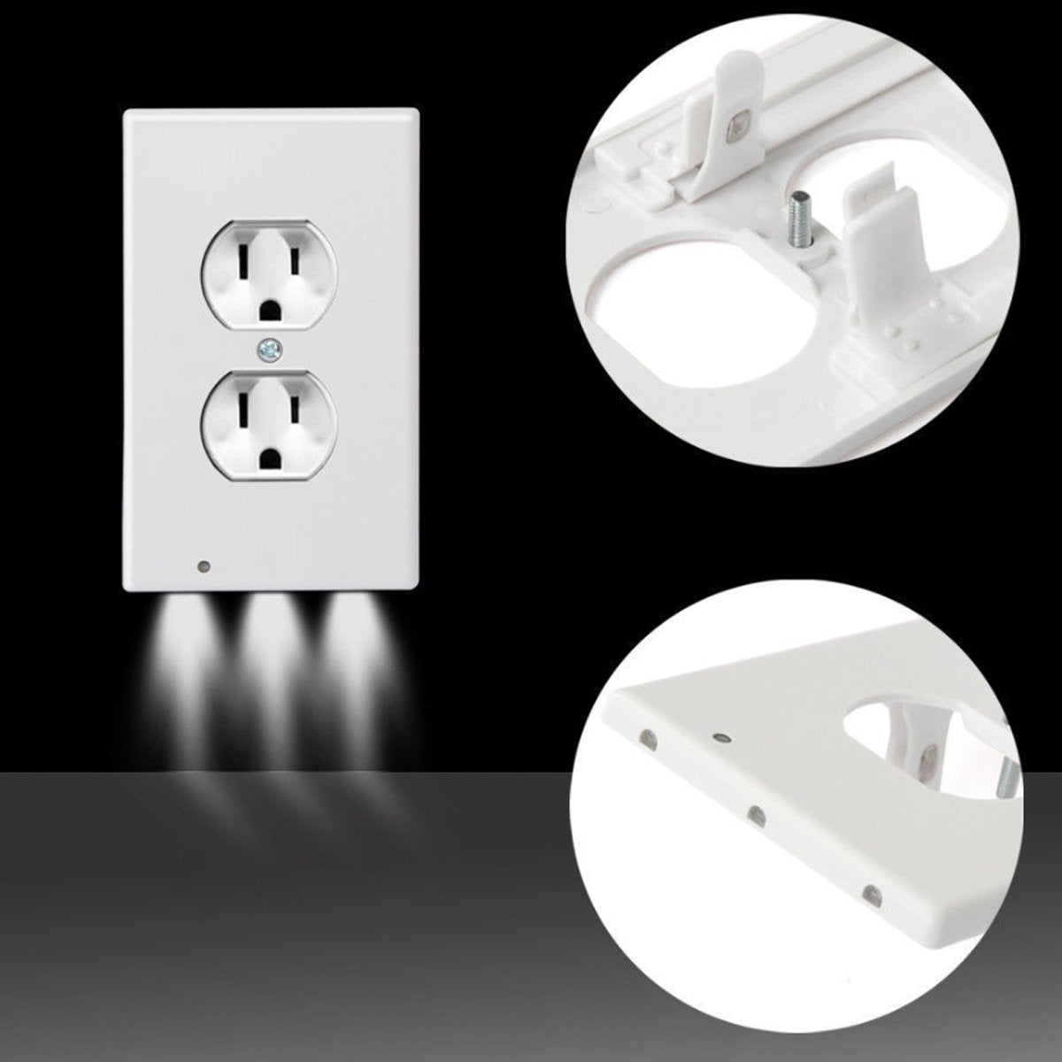 Path Lighter Auto Motion Wall Plate LED Light  2- PACK.