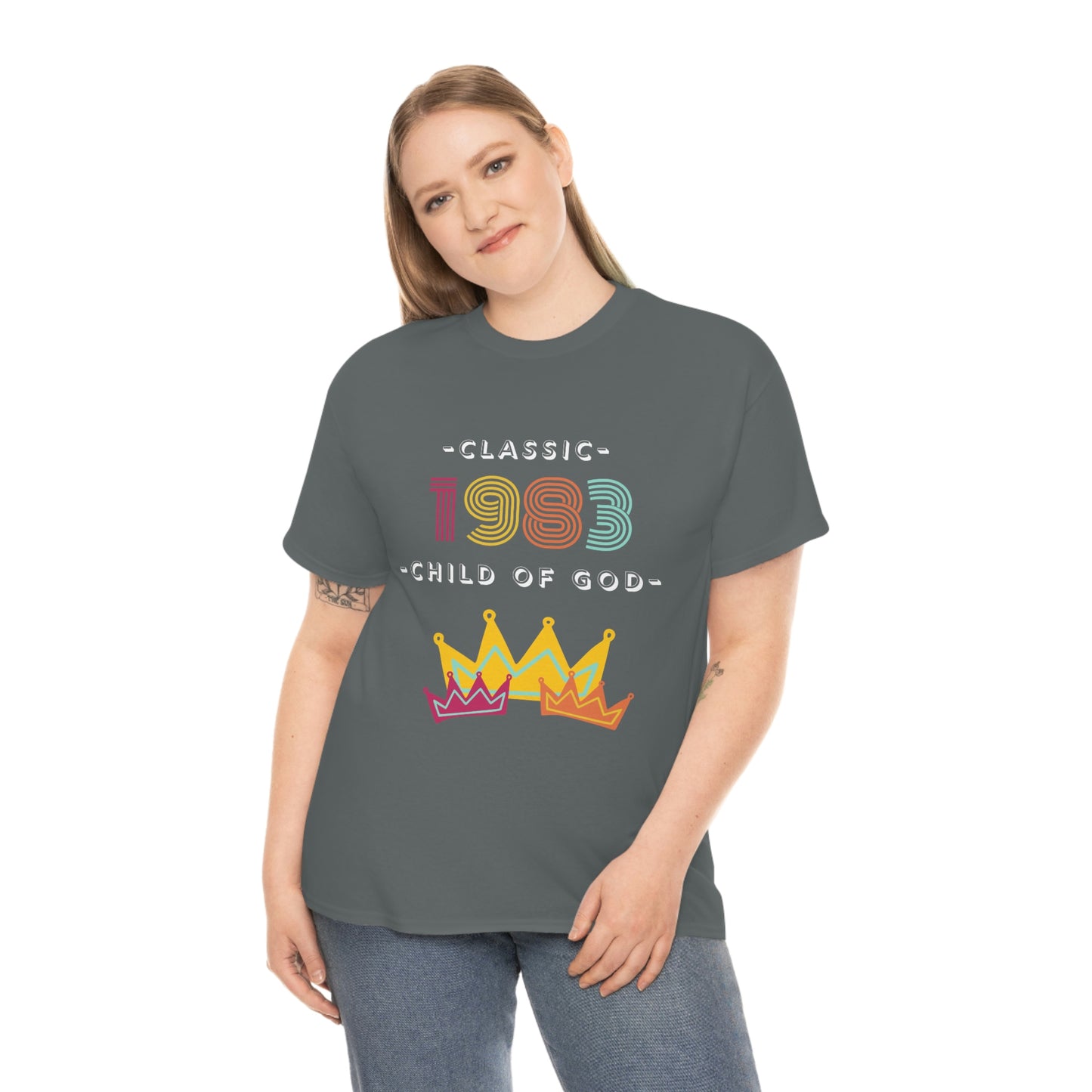 “ Classic 1983 Child of God” Unisex Heavy Cotton Tee