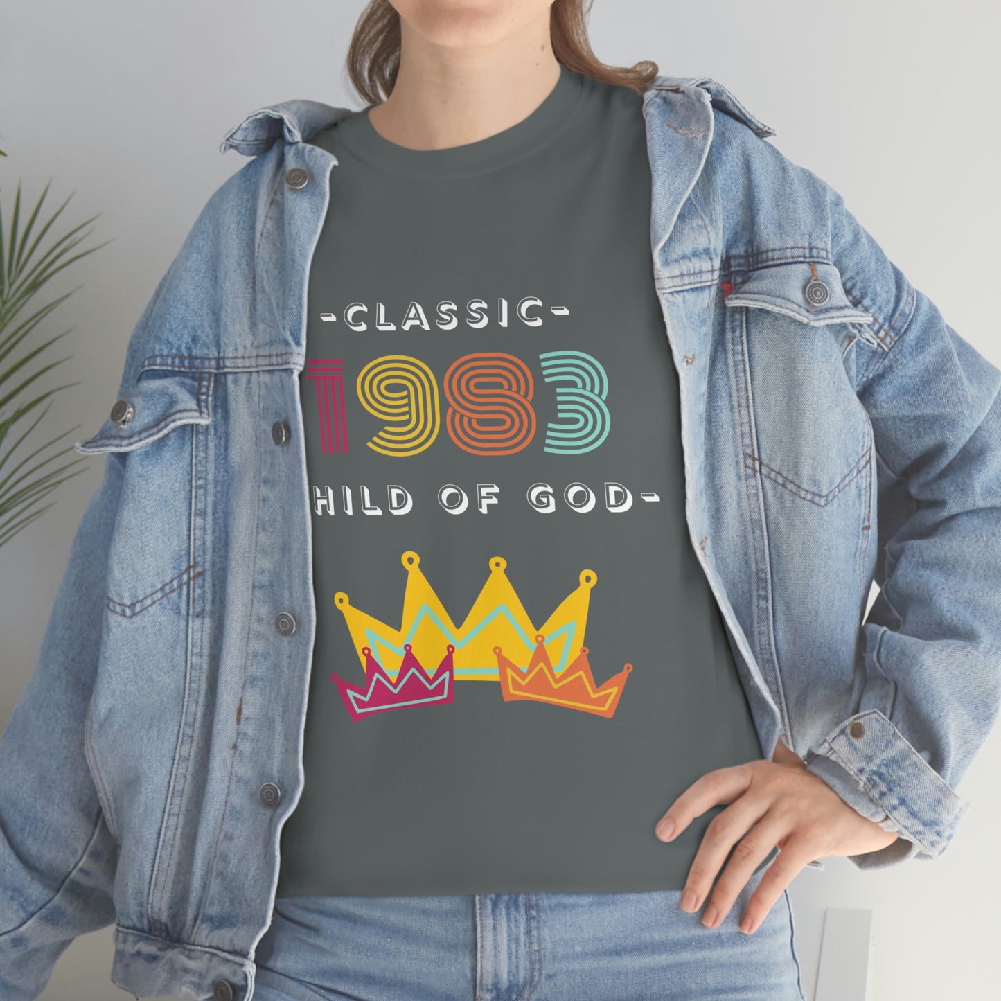 “ Classic 1983 Child of God” Unisex Heavy Cotton Tee