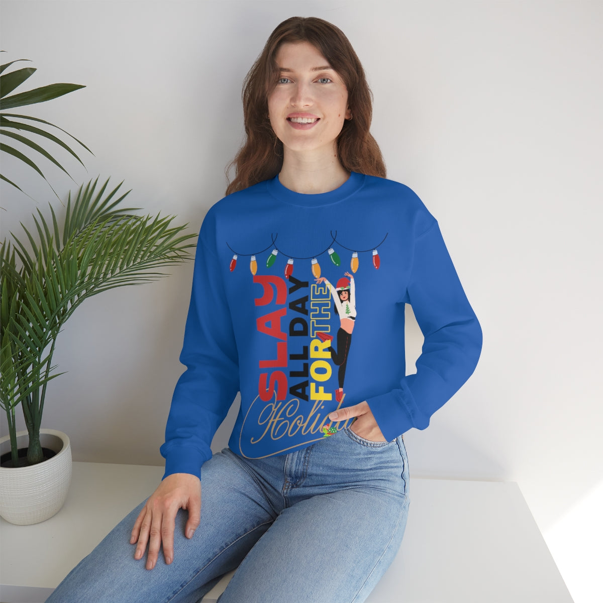 “Slay Allday For The Holiday”™ Crewneck Sweatshirt