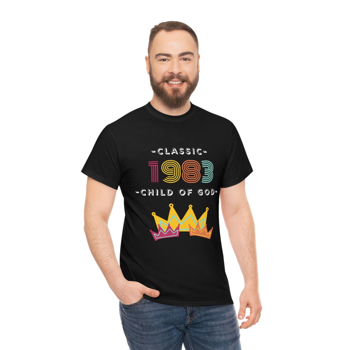 “ Classic 1983 Child of God” Unisex Heavy Cotton Tee