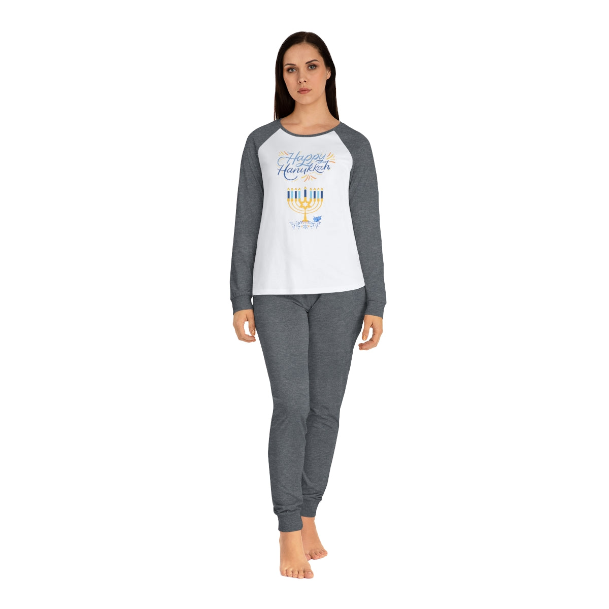 Women's “Happy Hanukkah” Pajama Set