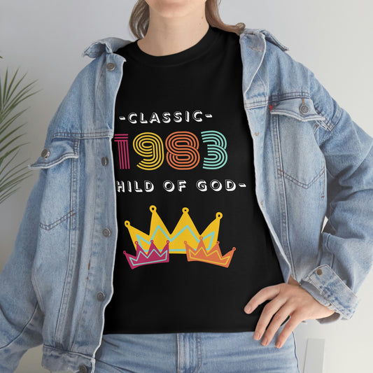 “ Classic 1983 Child of God” Unisex Heavy Cotton Tee