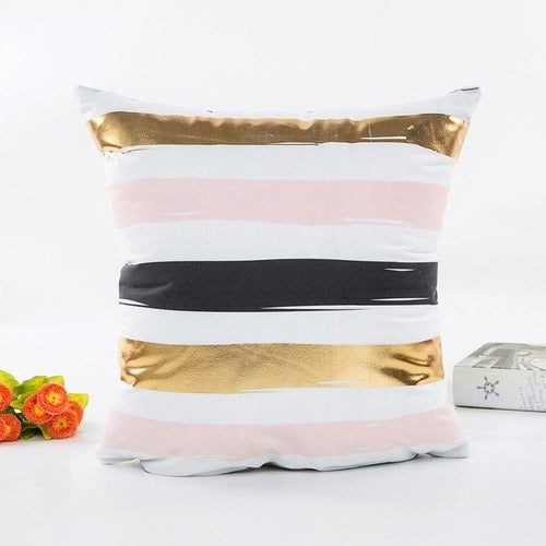 Gold Foil Pillow Cases.