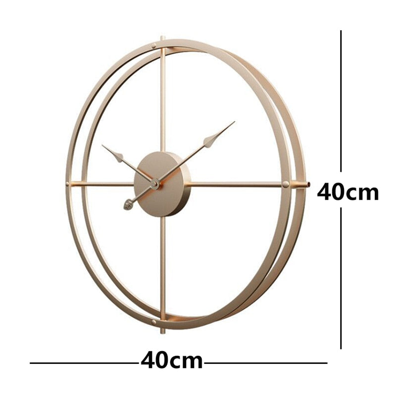 16*16 Inch Metal Wall Vintage Clock