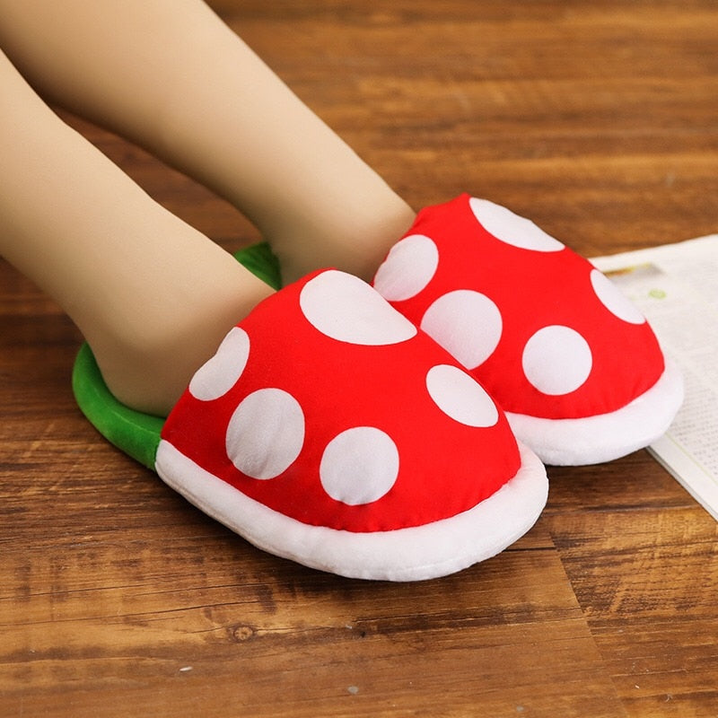 Game Anime Mushroom Slippers