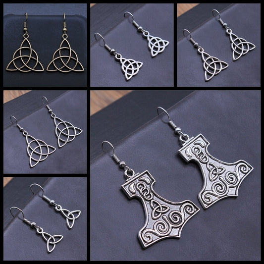 Vintage Triquetra Earrings