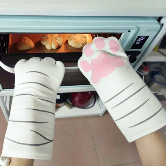 Purr Paws Oven Mitts