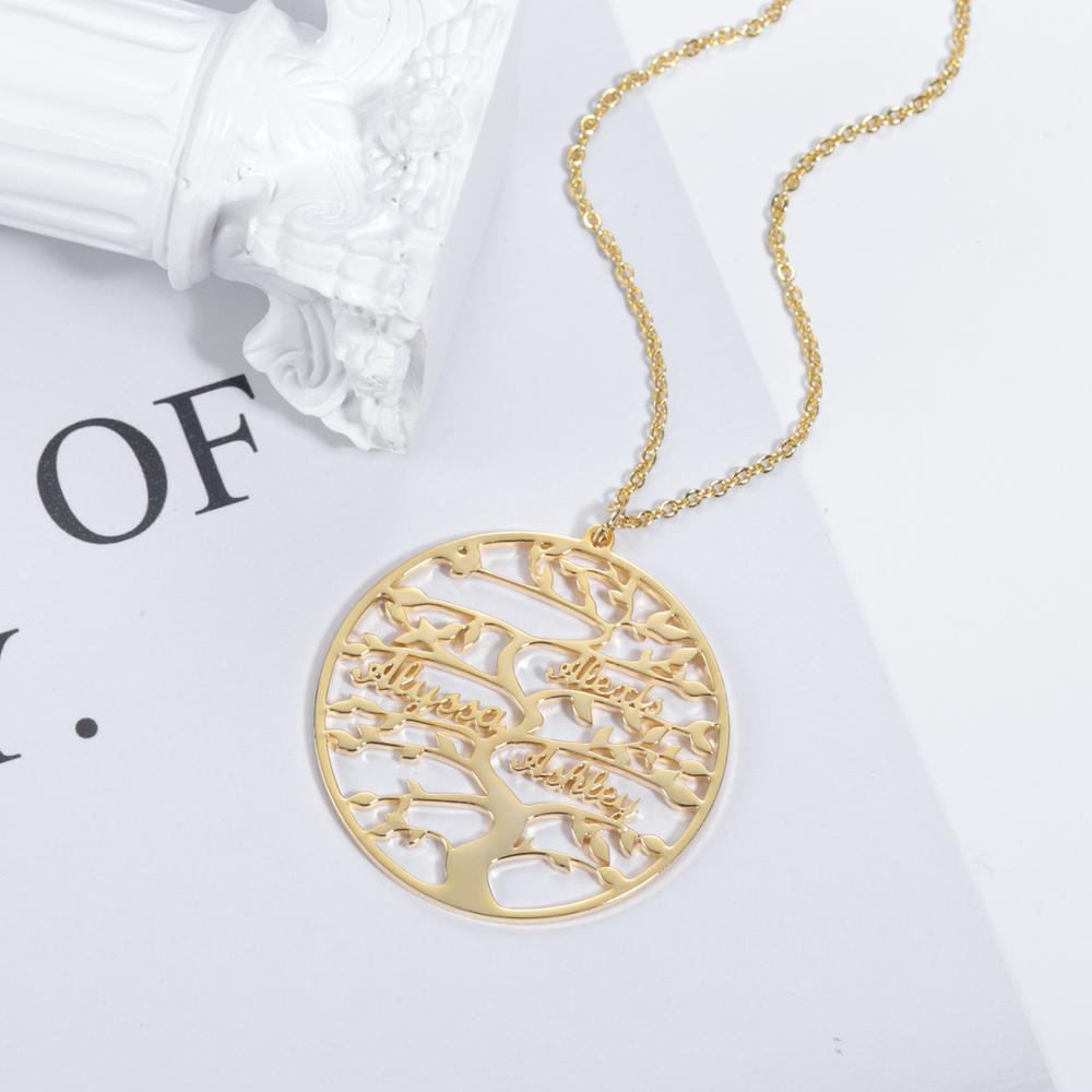 Personalized Tree Of Life Custom Name Necklace