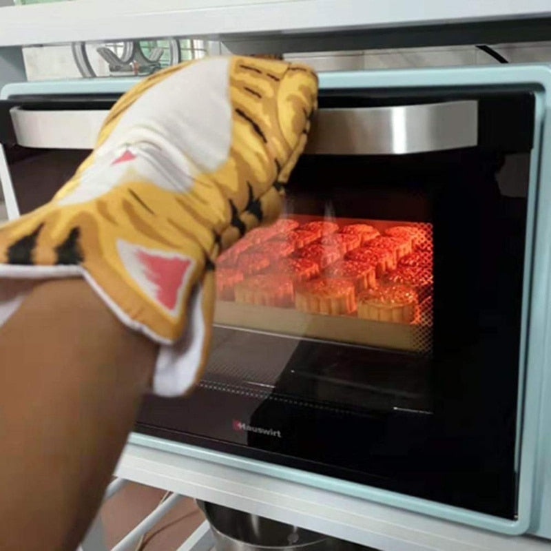 Cat Purrr Oven Mitts