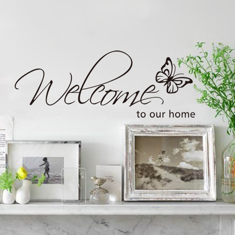 “Welcome To Our Home” Vinyl Wall Art