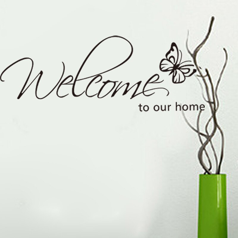 “Welcome To Our Home” Vinyl Wall Art