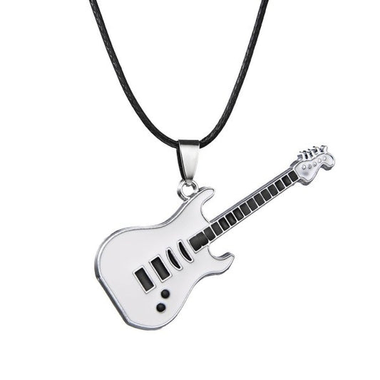 Luxury Stainless Steel Guitar Necklace