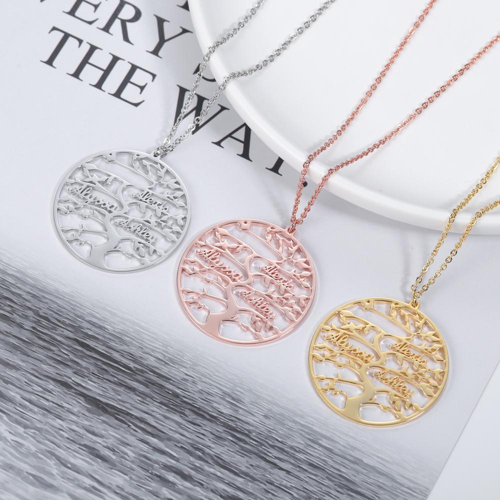 Personalized Tree Of Life Custom Name Necklace