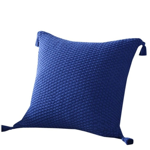Knitting Pillow case Fashion Throw Pillow Tassels.
