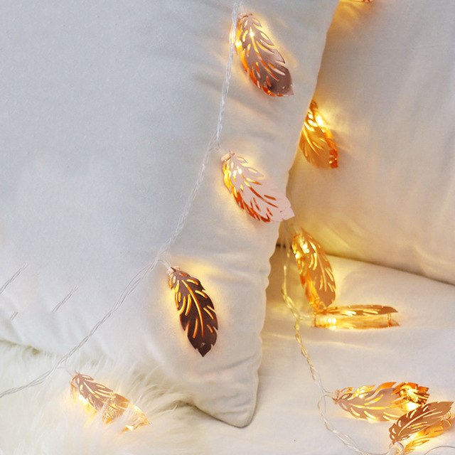 String Feathers LED Lights.