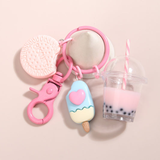 Cute Ice-cream/Bobba tea Keychains