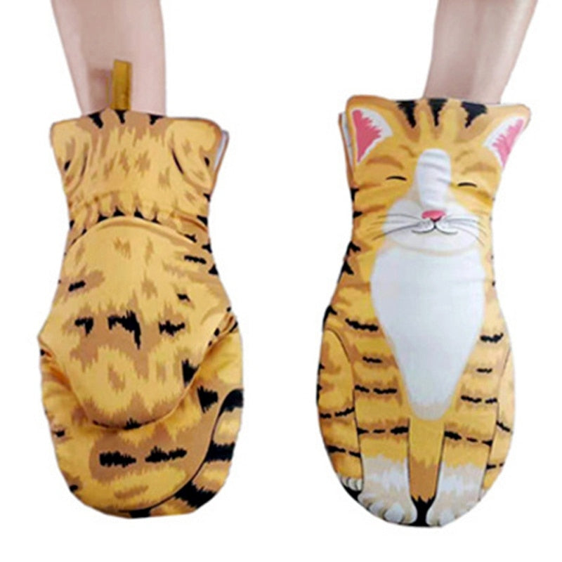 Cat Purrr Oven Mitts