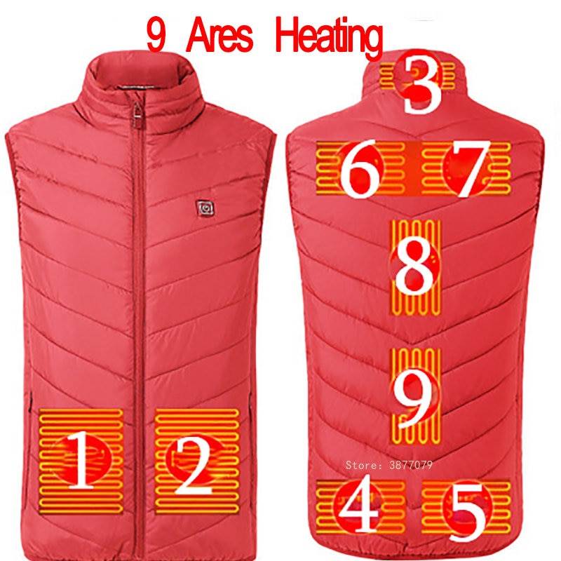 Unisex Heat Tech Vest/ Red