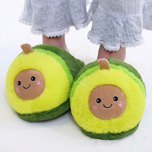 Cute Cartoon Avocado Slippers