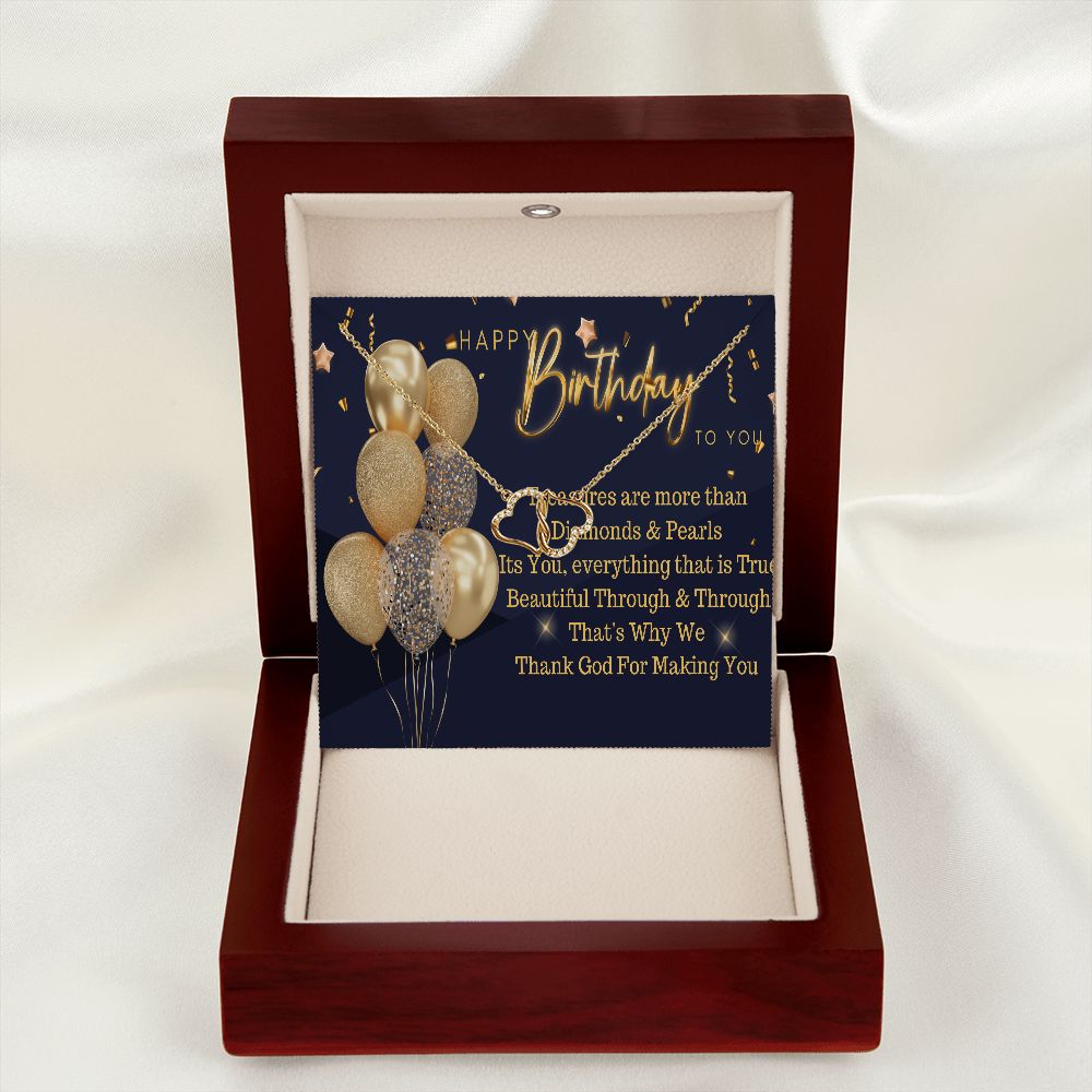 “Happy Birthday” Lasting Love Necklace