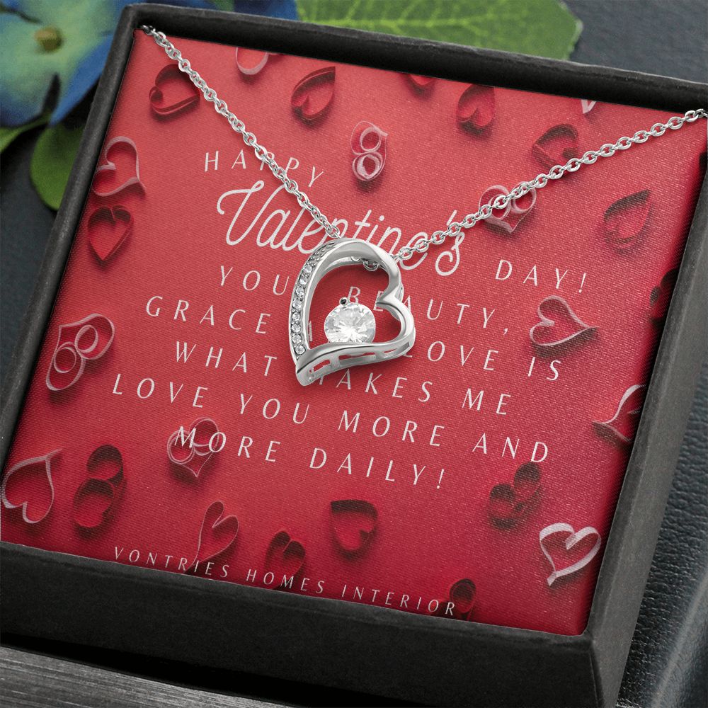 Happy Valentine s Day Heart Necklace