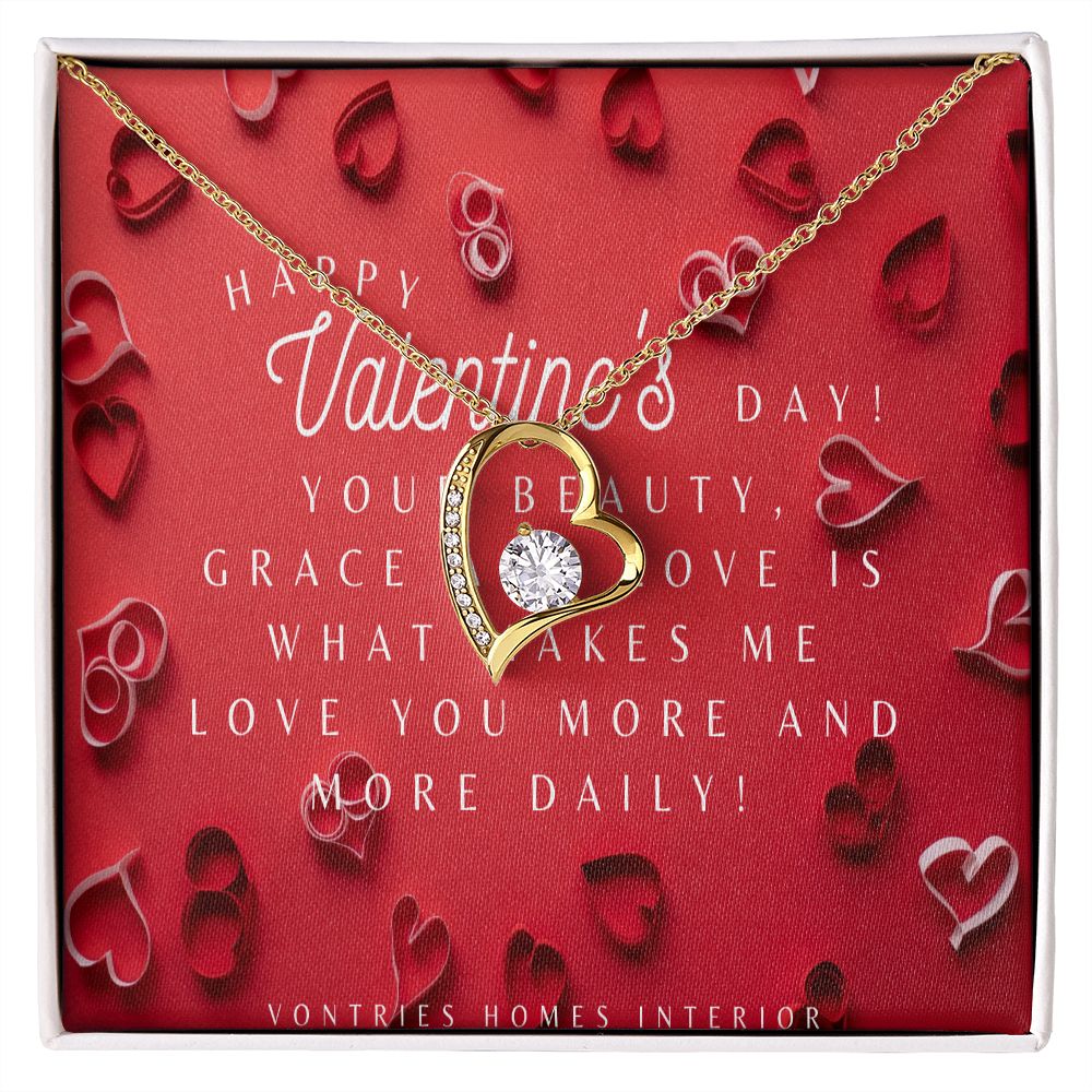 Happy Valentine s Day Heart Necklace