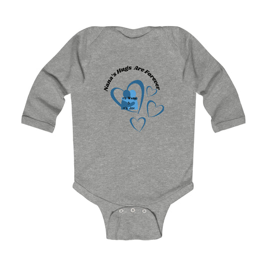 “NaNa’s Hugs are Forever” Infant Long Sleeve Bodysuit